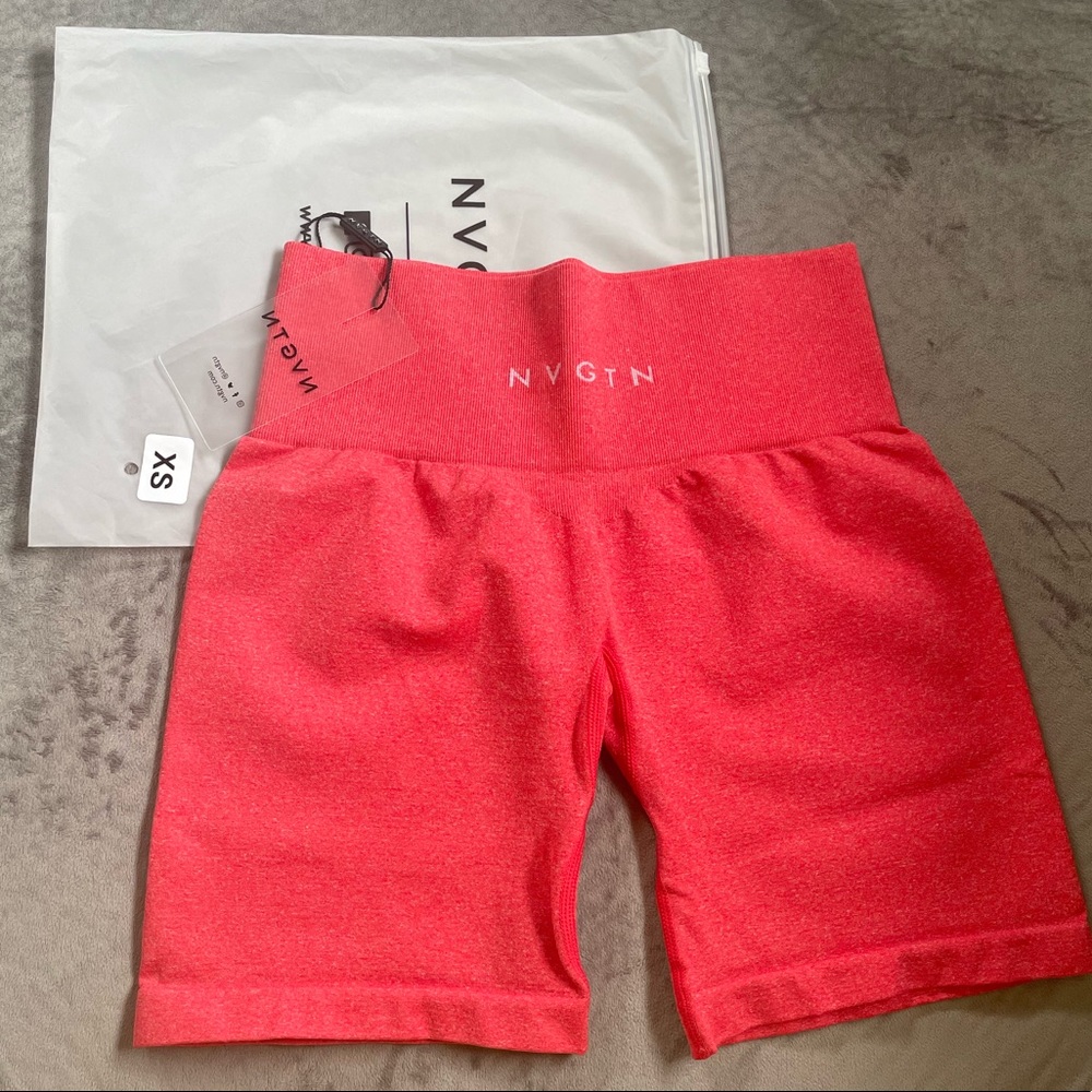 NWT NVGTN Candy Apple Red Pro Shorts
